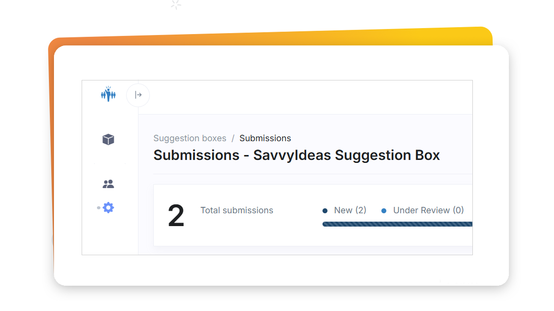 Application page showing breadcrumb navigation
